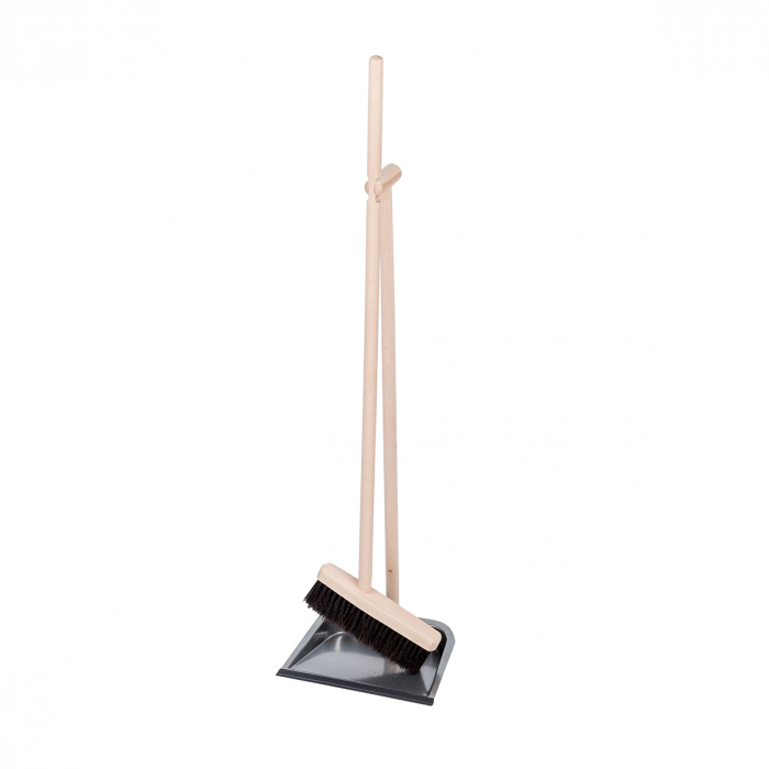 Elegantie bevind zich Ongunstig Dustpan and long handle broom | Natural product | Wood, Metal and Horse Hair